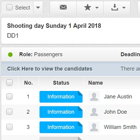 Bookingslist